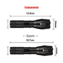 LANTERNA TÁTICA MILITAR X900 ZOOM RECARREGÁVEL