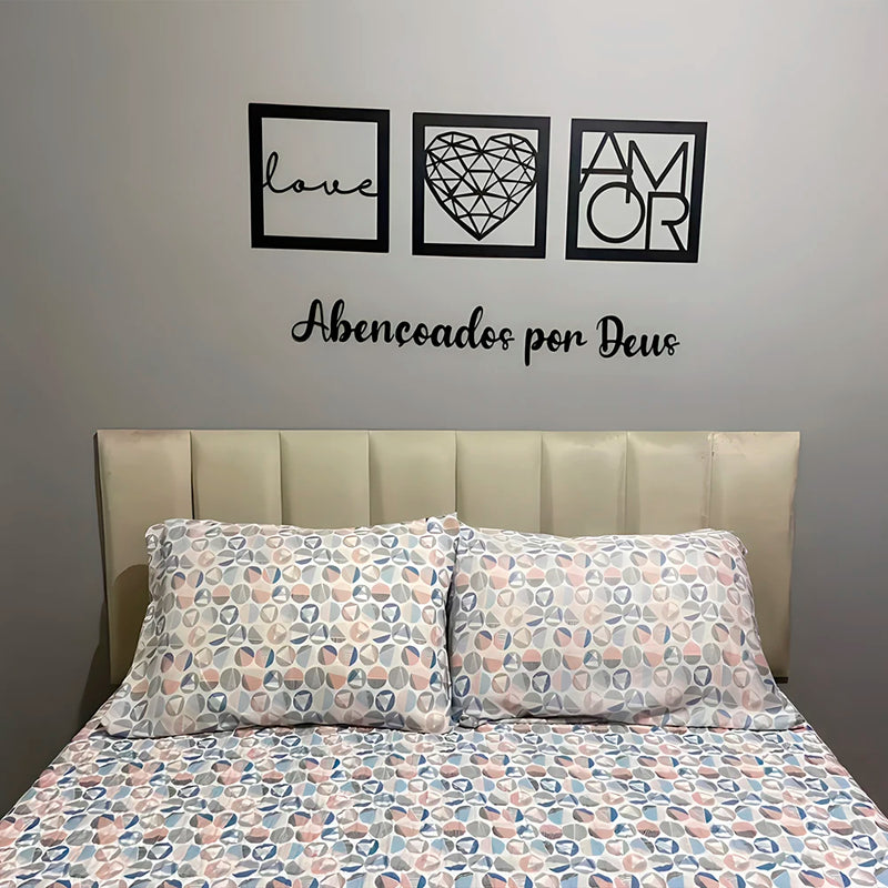 Cabeceira De Cama Adesiva Modulada Estofada Para Cama De Solteiro Casal 1 Peça