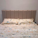 Cabeceira De Cama Adesiva Modulada Estofada Para Cama De Solteiro Casal 1 Peça