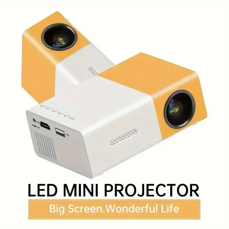 Mini Projetor Portátil Full HD 1080P - Ideal para Smartphones