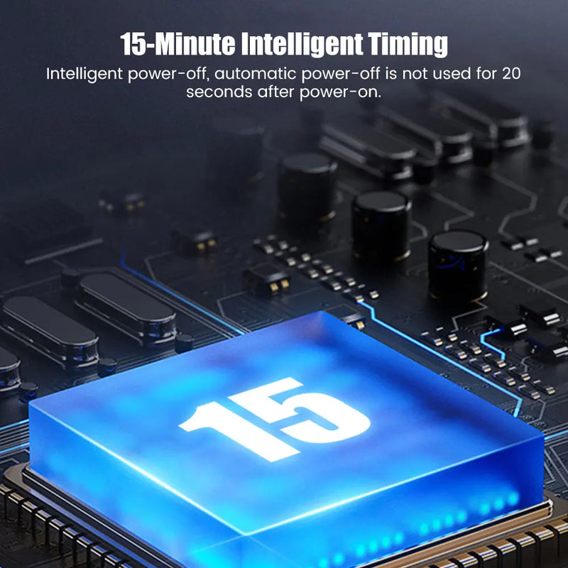 Mini Massageador Portátil EMS para Pescoço Alongador Elétrico Cervical • Alívio de Dor Muscular