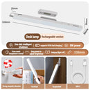 Luminária de Leitura LED Magnética com 3 Cores Ajustáveis Carregamento USB • Design Branco Moderno Ideal para Mesas de Escritório e Guarda-roupas