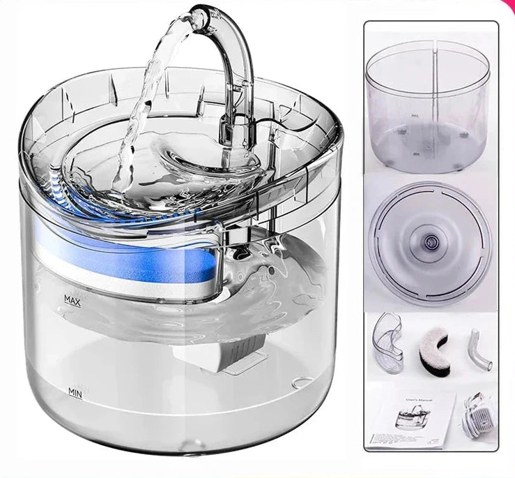 Fonte de Água Automática para Gatos - FreshWater