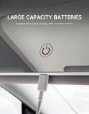 Espelho Interno para Carro com Iluminação LED — Espelho de Maquiagem HD para Para-sol