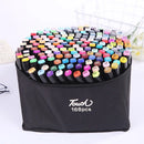 Canetas Marcadoras Coloridas à Base de Óleo Ponta Dupla • Pincel Tipo Manga