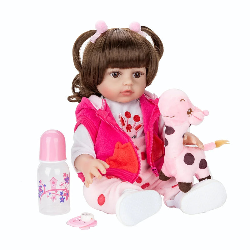 Boneca Bebê Reborn de Silicone Realista BabyReborn